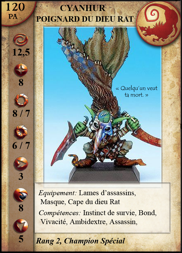 Cyanhur, Poignard du Dieu Rat